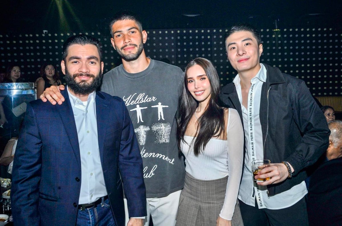 David Ackerman, Matthew Custodio with a date and Reynier Orense